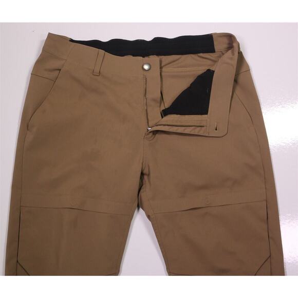 Lululemon Men's Mile View Khaki Tan Flat Front Chino Pants 36x30 - Picture 10 of 11